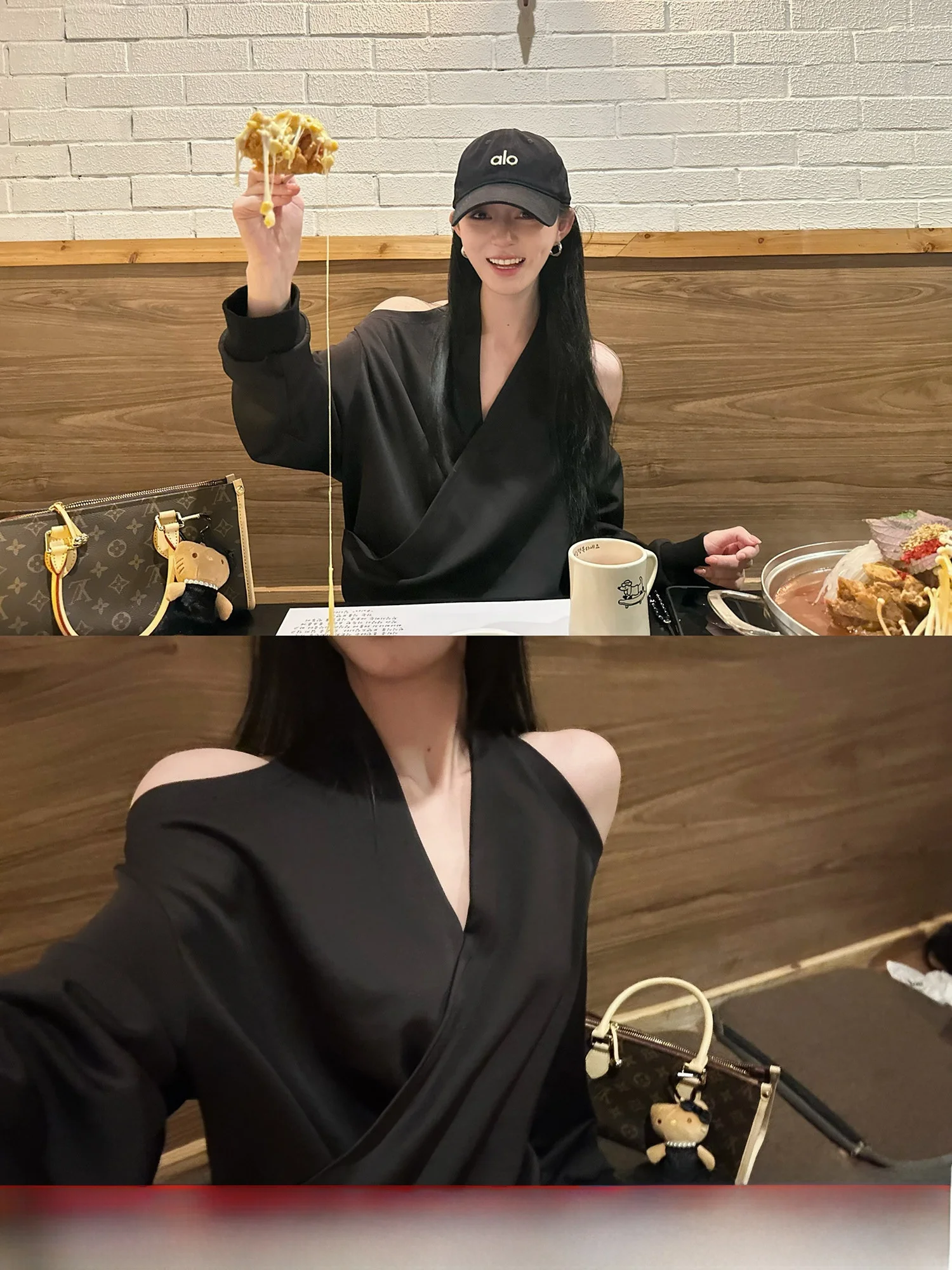 

Свободный комплект из худи с длинными рукавами и брюк с низкой талией, повседневный женский модный комплект Zeng Melbourne, смесь полиэстера, хлопка и спандекса