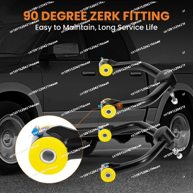 Pasuje do Ram 1500 2006-2021 4WD 4X4 Zestaw 2 przednich górnych wahaczy z podwyższeniem 2-4 cale