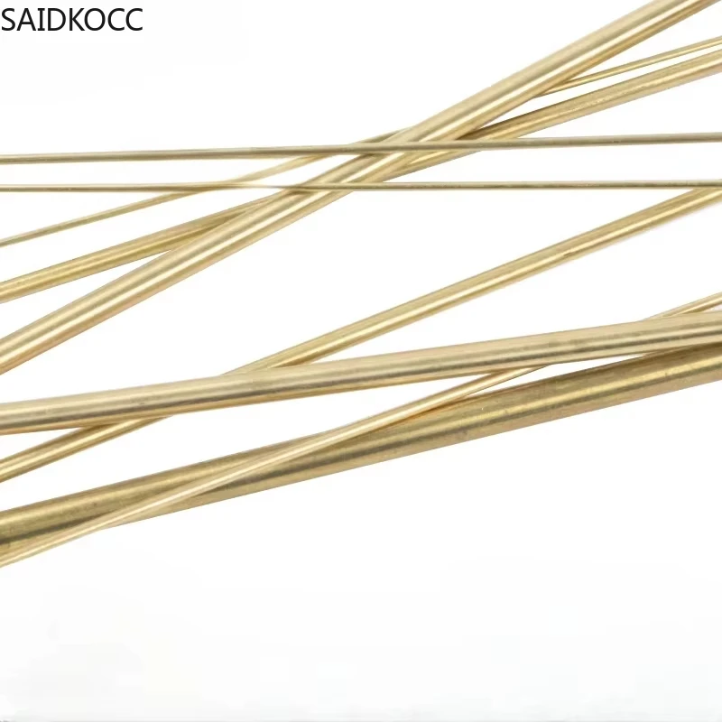 SAIDKOCC 2.3mm 2.4mm 2.5mm 2.6mm 2.8mm 3mm 3.2mm 3.5mm diameter H62 brass stick round brass rod brass wire and rod  bar