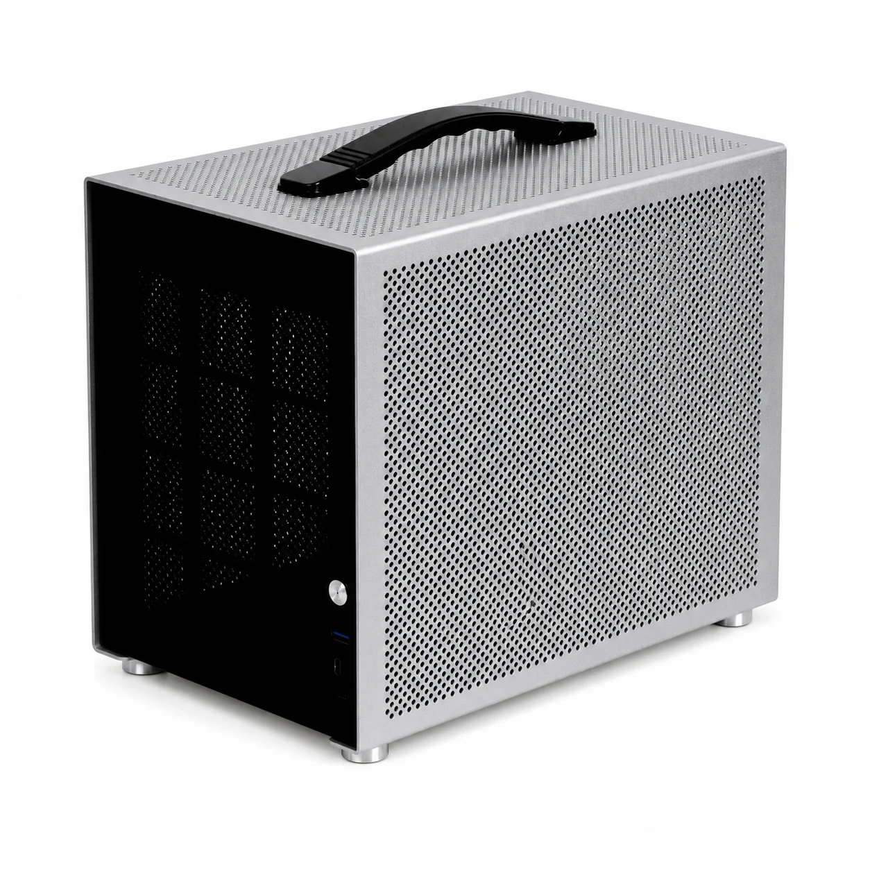 D2 Aluminum Mini ITX Computer Case 12.5L Slide-Out Frame 270mm GPU 160mm Cooler ATX SFX PSU