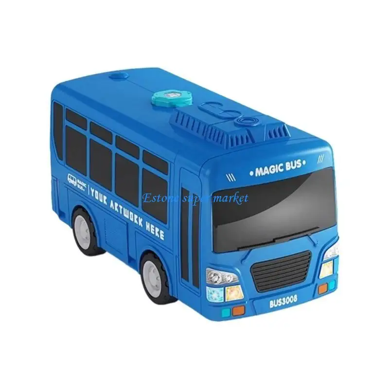 090B Children Driving Wheel with Music Gift for Kid Baby Transforming Bus Toy