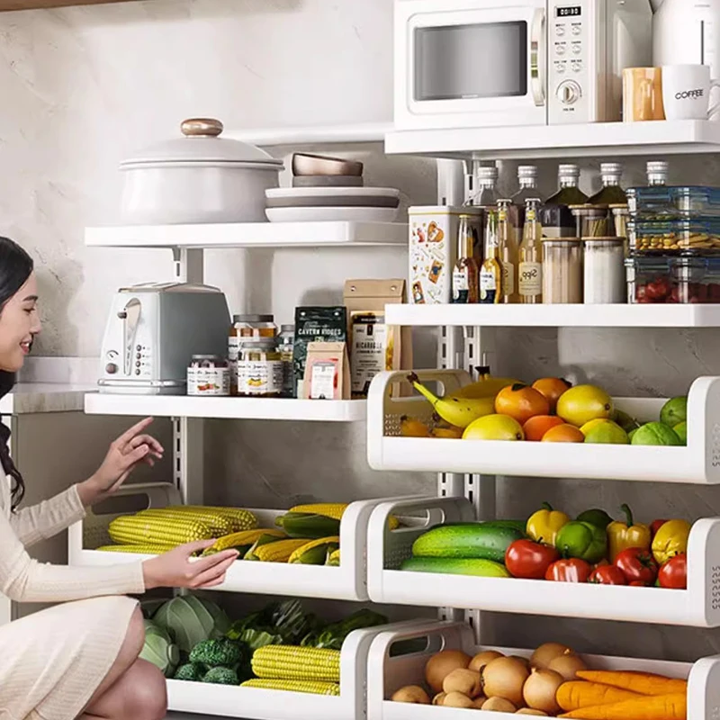 Organizador de utilidad de Cocina, carro rodante de almacenamiento con ruedas, Muebles Para comestibles, equipo de Cocina