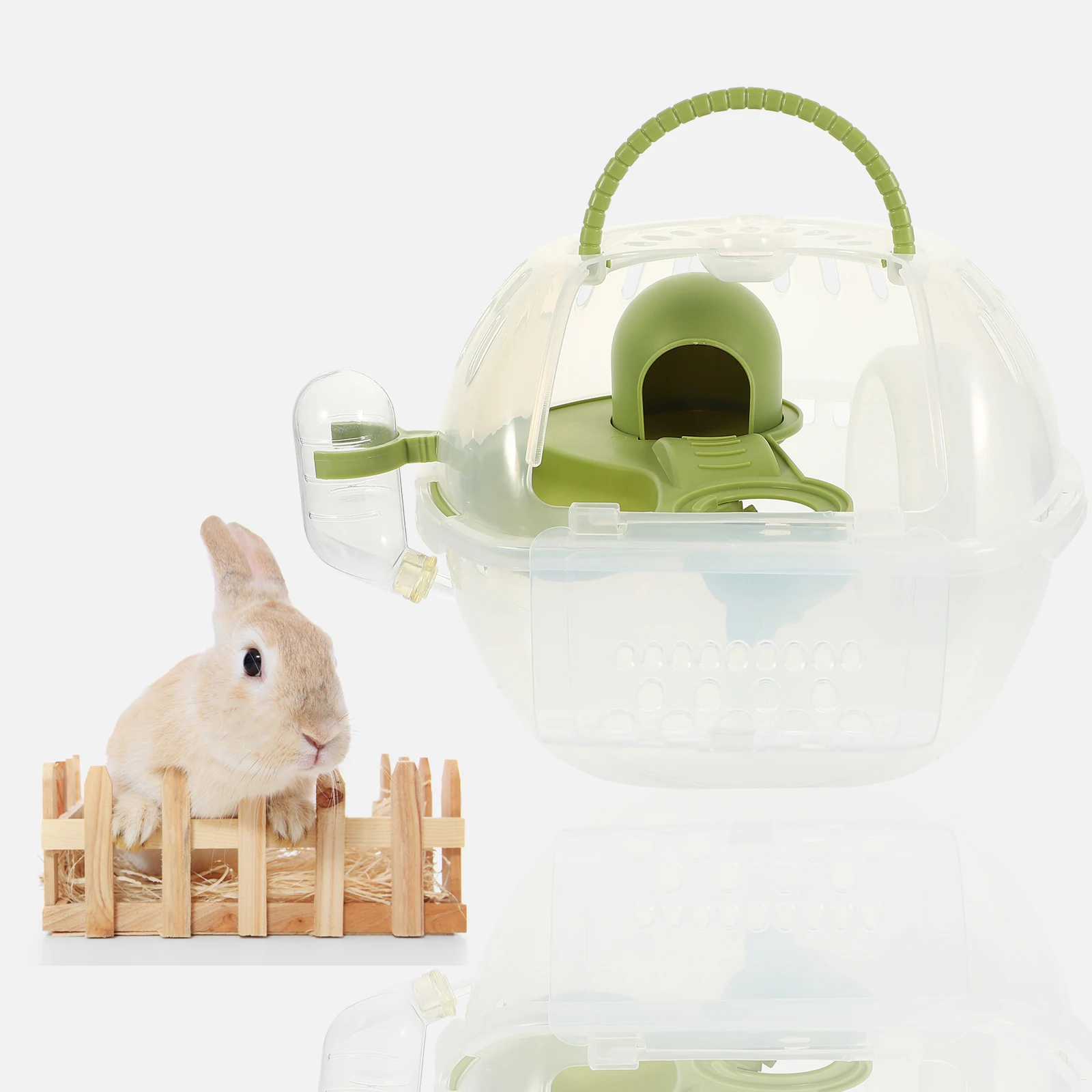 

Anti- Cage Portable Case Lightweight Compact Carrying Box Hamster Carry Case Pet Hamster Container Box
