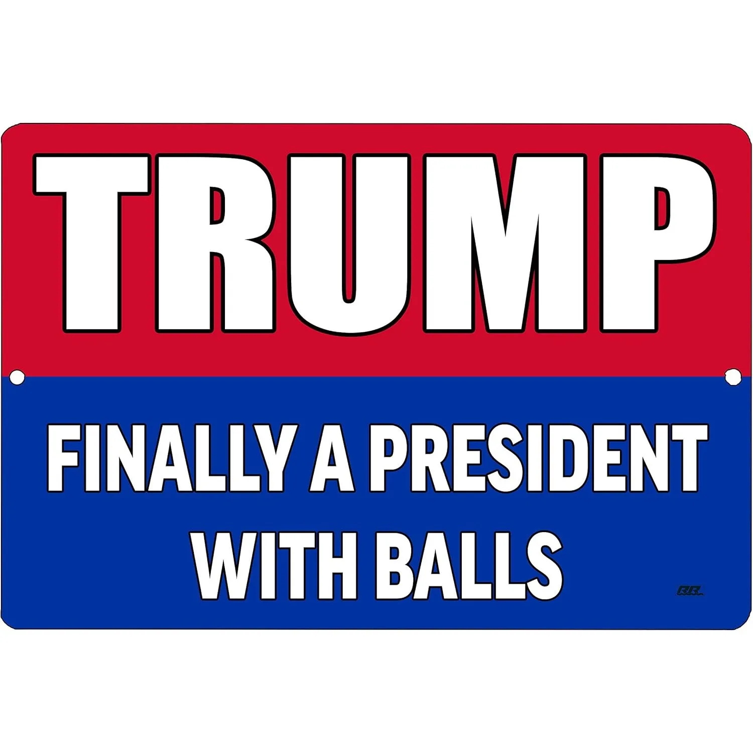

Metal Tin Sign 8 x 12 Inch-GJJ Tactical Funny President Donald Trump Blue Metal Tin Sign Wall Decor Man Cave Bar