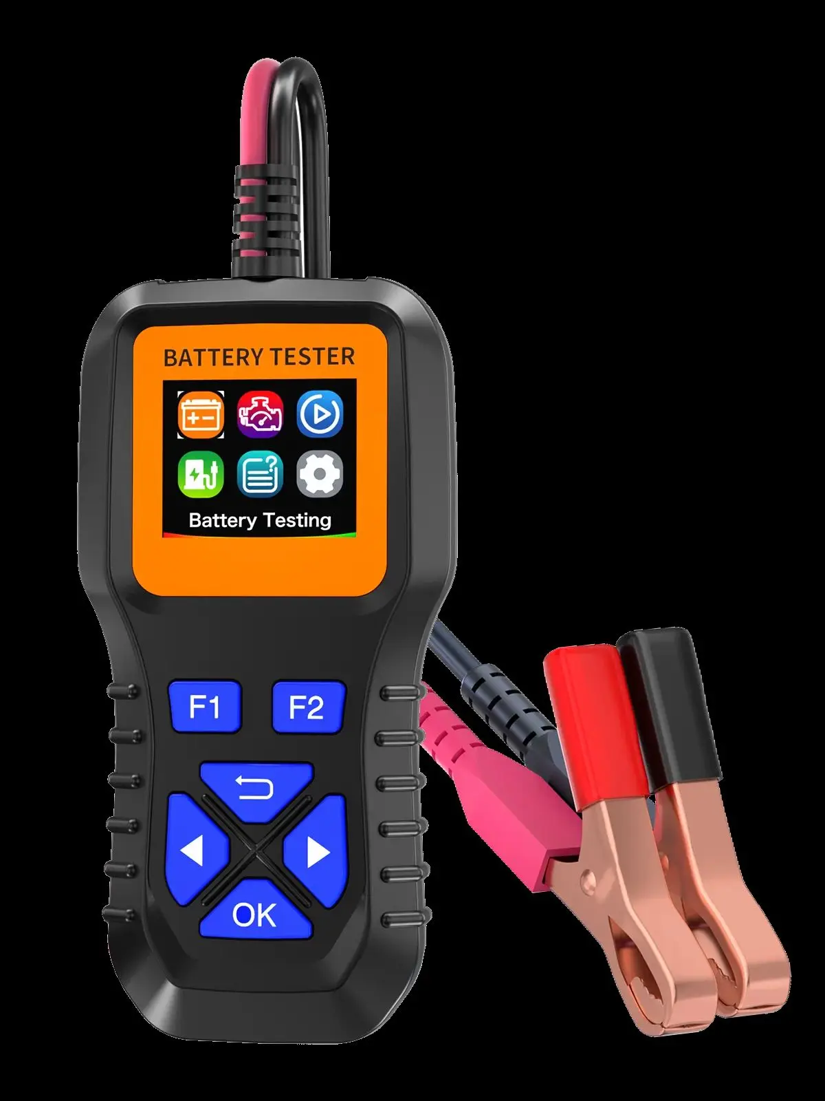Car Battery Tester 6V 12V 24V Load Tester With Bag Digital Starter Analyzer with Color Display, Charging & Cranking System