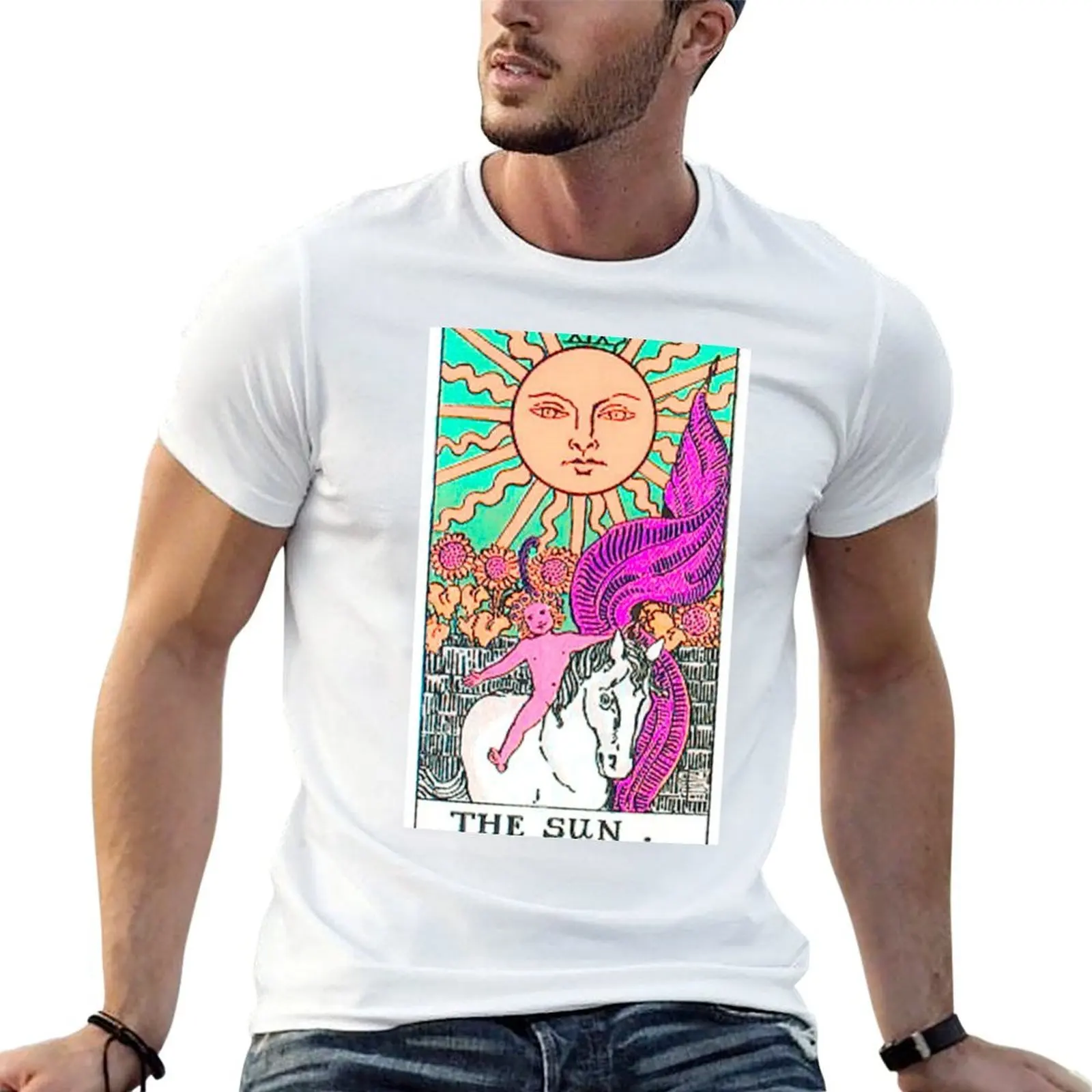 

The Sun Tarot TWISTED T-Shirt man t shirt cotton t shirts designer T-Shirt