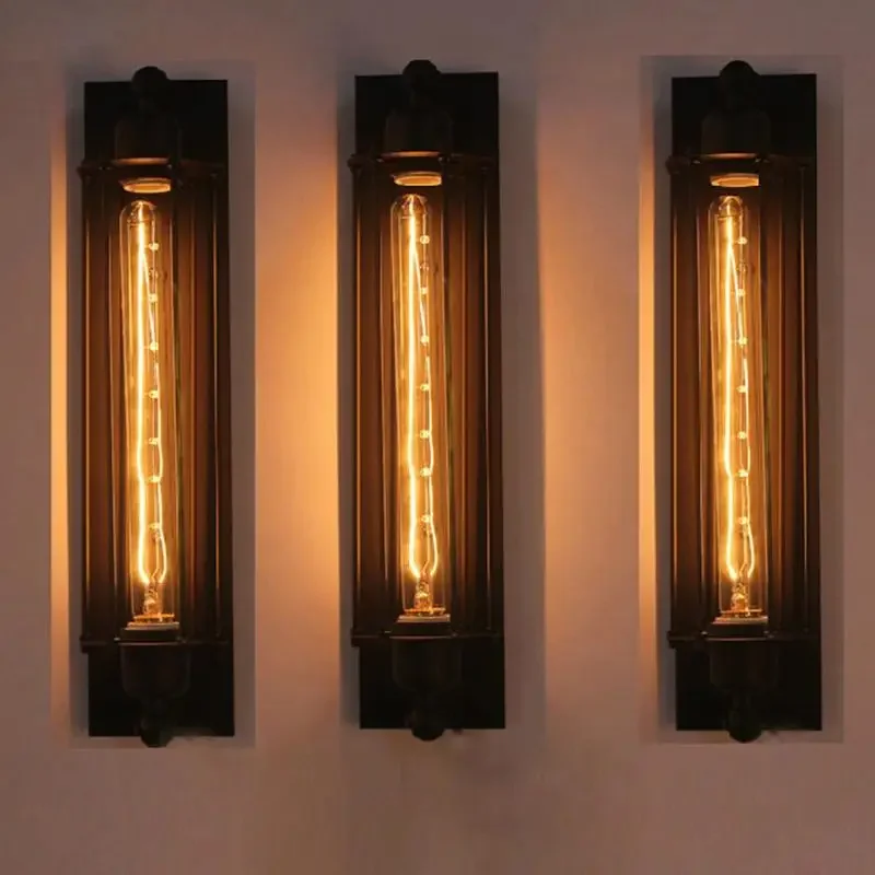 

Retro Industrial Style Iron Wall Light Corridor Staircase Restaurant Loft Bedroom Lamp Bedside House Decor Indoor LED Lighting