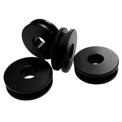 Black 4pcs Detachable Motorcycle Windshield Replacement Bushing Grommets for Harley Road King Classic EFI FLHRC 1998-2013
