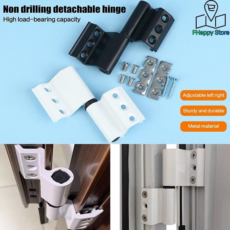 1/2Sets High-quality Insulated Broken Bridge Folding Hinge Aluminum Alloy Door And Window Hinge Furniture Hardware Accessories