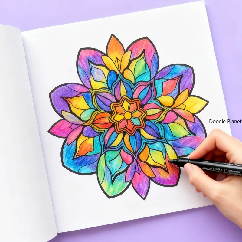 An Adult Decompression Meditation Mandala Line Sketch Graffiti Book, Sketchbook, Coloring Book, 36 Different Patterns, Good Gift