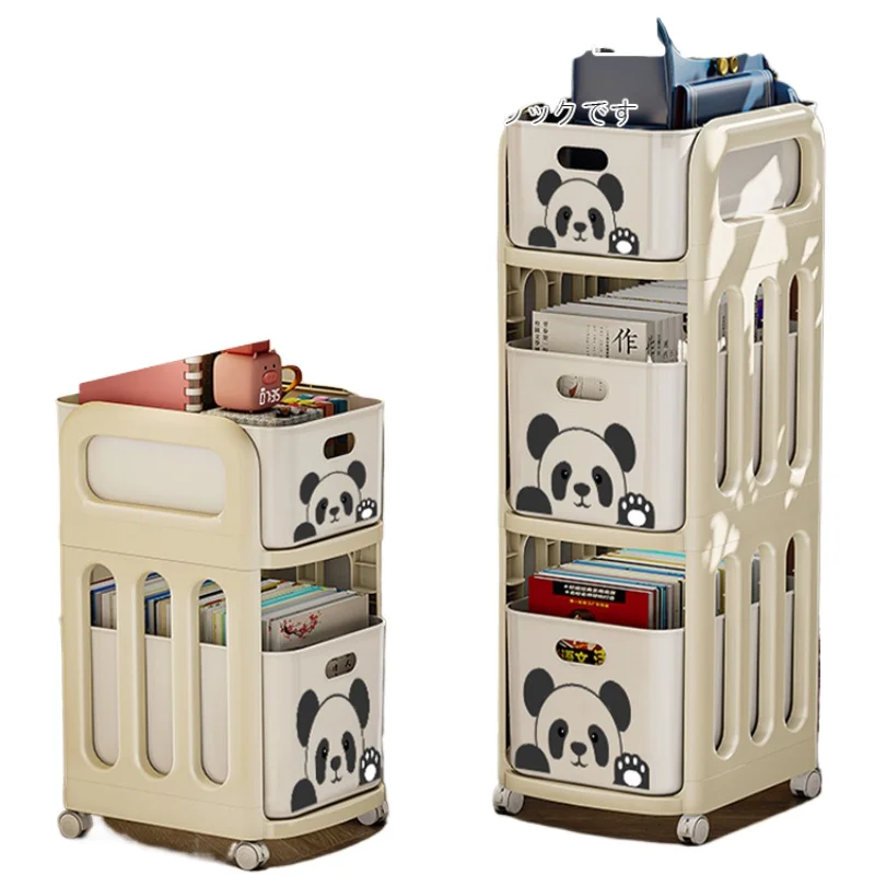 

*School bag rack Multi-layer trolley Movable school bag rack Book storage under desktop