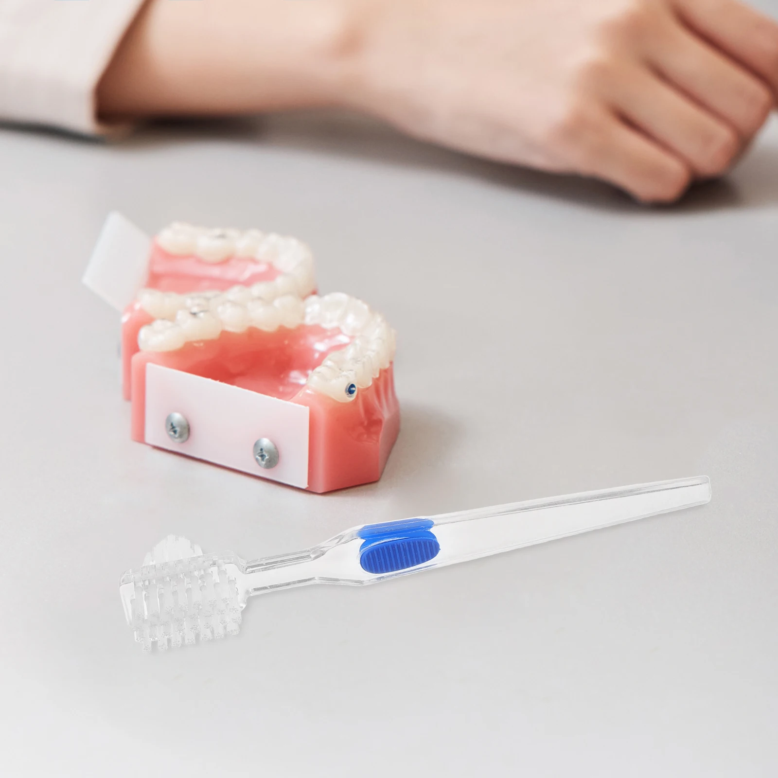 

3 Pcs Denture Cleaning Brush Dentures Dual for False Teeth Care Toothbrush Hard Double Head