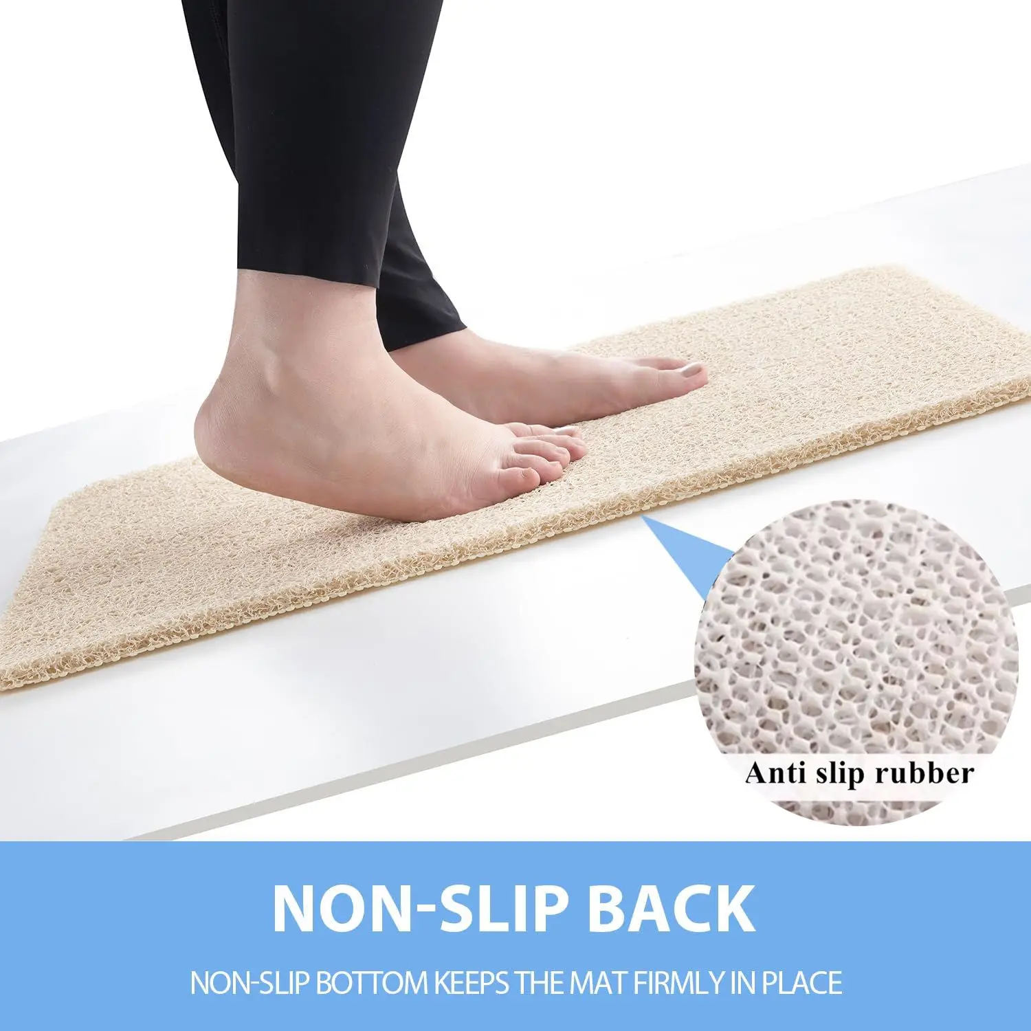 المضادة للانزلاق حصيرة الحمام المرحاض قابل للغسل الكلمة حصيرة ماصة الأوساخ مقاومة مدخل حصيرة بولي كلوريد الفينيل اللوف لفائف الاطفال الحمام حصيرة #2