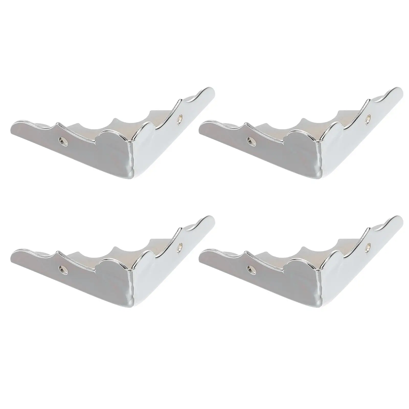 

4PCS Guitar Box Corner Protectors Silver Metal Guards Durable Practical Use Elegant Design Guitar Jewelry Gift Boxes Books