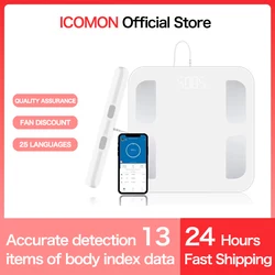 Smart Body Composition Scale 2023 New 8 Electrodes Smart BMI Scale LED Digital Display Bioimpedance Scale Body Fat Weight Scale