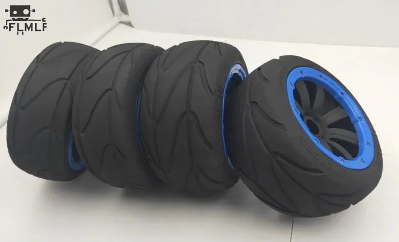 مجموعة إطارات أصلع أمامية أو خلفية على الطريق مناسبة لـ 1/5 HPI ROVAN ROFUN KM BAJA 5B SS قطع غيار ألعاب سيارات Rc