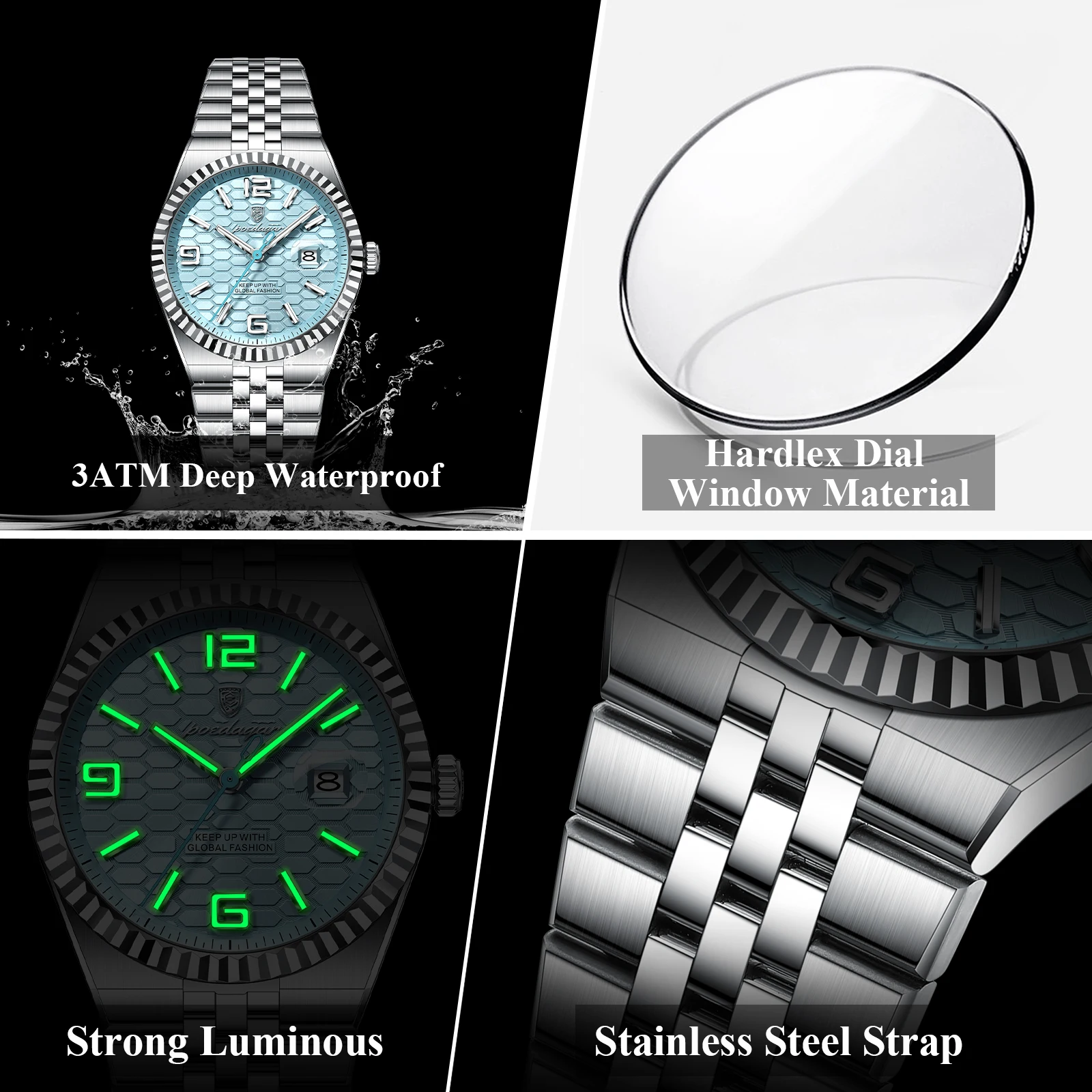 Relógio de Pulso Masculino POE - Luxury Watch Hublot avaliação e preço