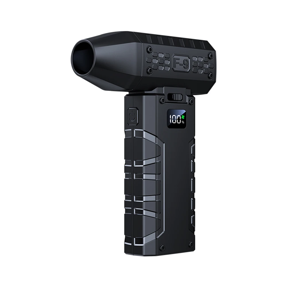 

Portable 100 Gears Electric Duster Air Blower Multifunctional Turbo Jet Fan Blower Illuminates The Dark Night with Strong Wind