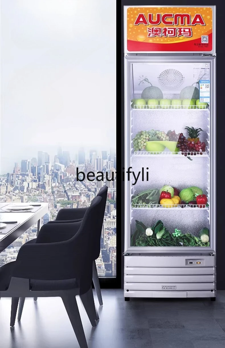 

Refrigerated Display Cabinet Commercial Beverage Display Cabinet Supermarket Freezer Fresh-keeping Cabinet