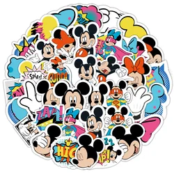 50PCS Disney Movie Minnie Mickey Stickers Anime Decal DIY Skateboard Laptop Motorcycle Cool Cute Cartoon Sticker Pack Kids Toy