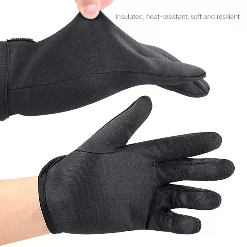/YOV/Hair Straightener Perm Curling Hairdressing Heat Resistant Finger Glove Hair Styling Tools Heatproof Protective Gloves