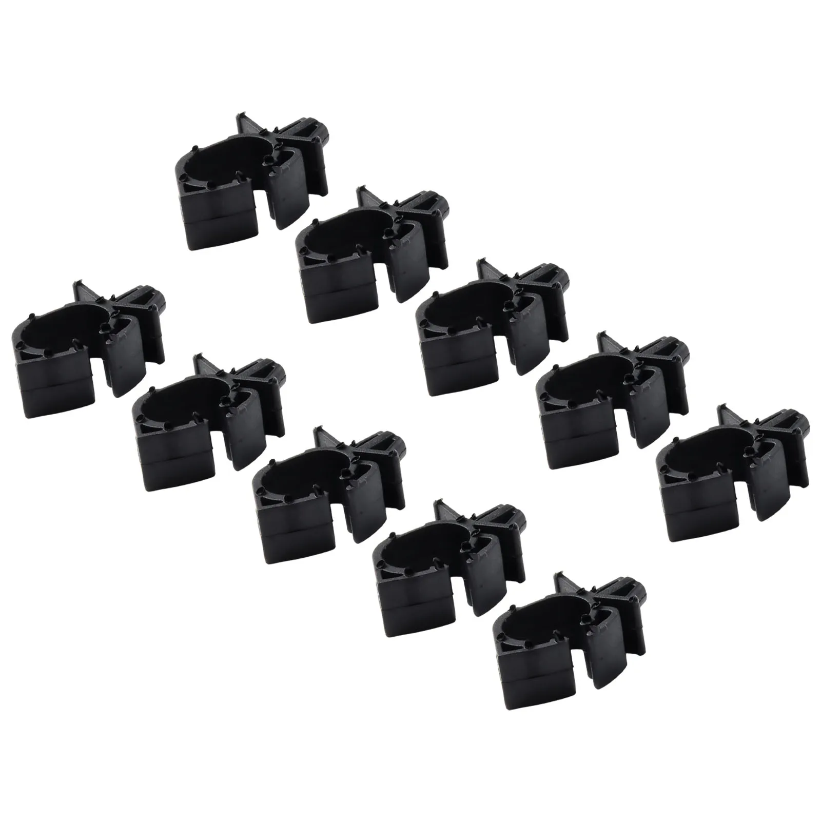 30pcs Black Car Wiring Fasteners Plastic Harness Lock Clips for Managing Wires Cables and Flexible Hoses Indoors