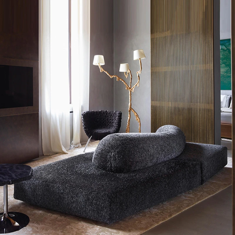 Sofá modular rock EDRA On the Rocks villa combinação grande tecido plano