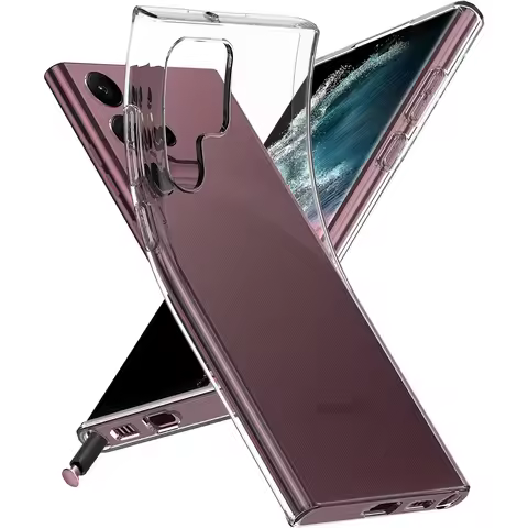 Luxury Clear Silicone Soft Case For Samsung Galaxy S23 S22 S21 S20 FE S22 Plus S23 Ultra Thin Back Cover Transparent Phone Case