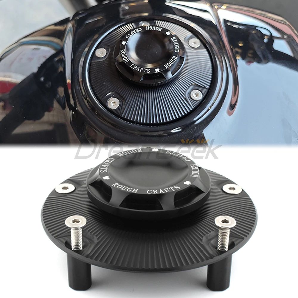 CNC Aluminum Fuel Gas Tank Cover for Harley-Davidson X350 2023+ Motorcycle Oil Petrol Tank Cap Mount Support Black