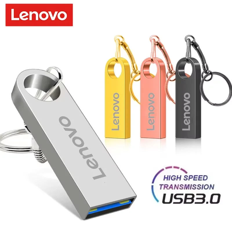 Lenovo 2TB Usb 3.0 Flash Drives High Speed Metal Pendrive 1TB 512GB 256GB Portable Usb Drive Waterproof Memoria Usb Flash Disk