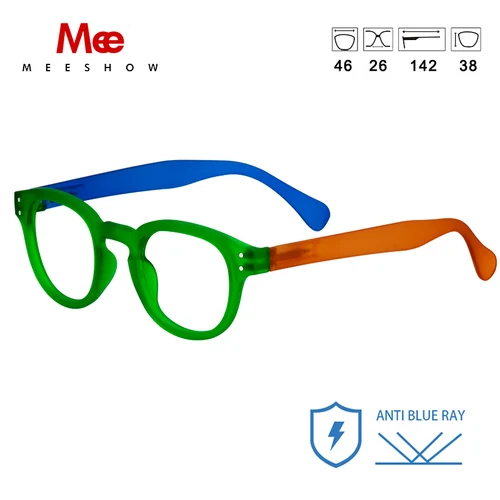 Imagen 2 del producto MEESHOW-gafas de lectura para hombre y mujer, lentes retro con montura vintage, para presbicia, liquidación, 1513