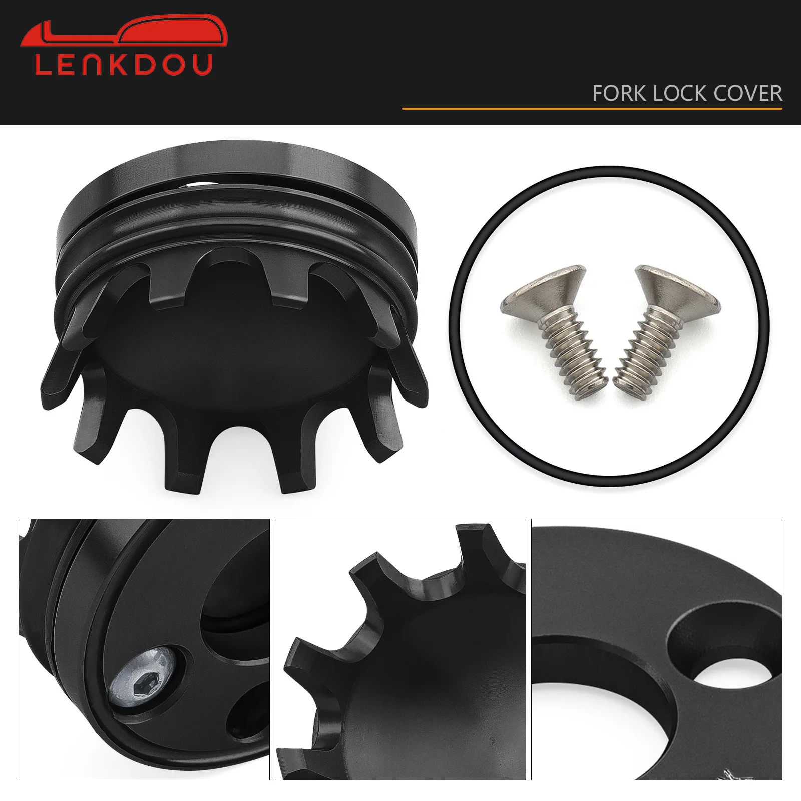 

Crown Fork Lock Cover For Harley Road King FLHR 1994-Up Replace OEM 71310-94