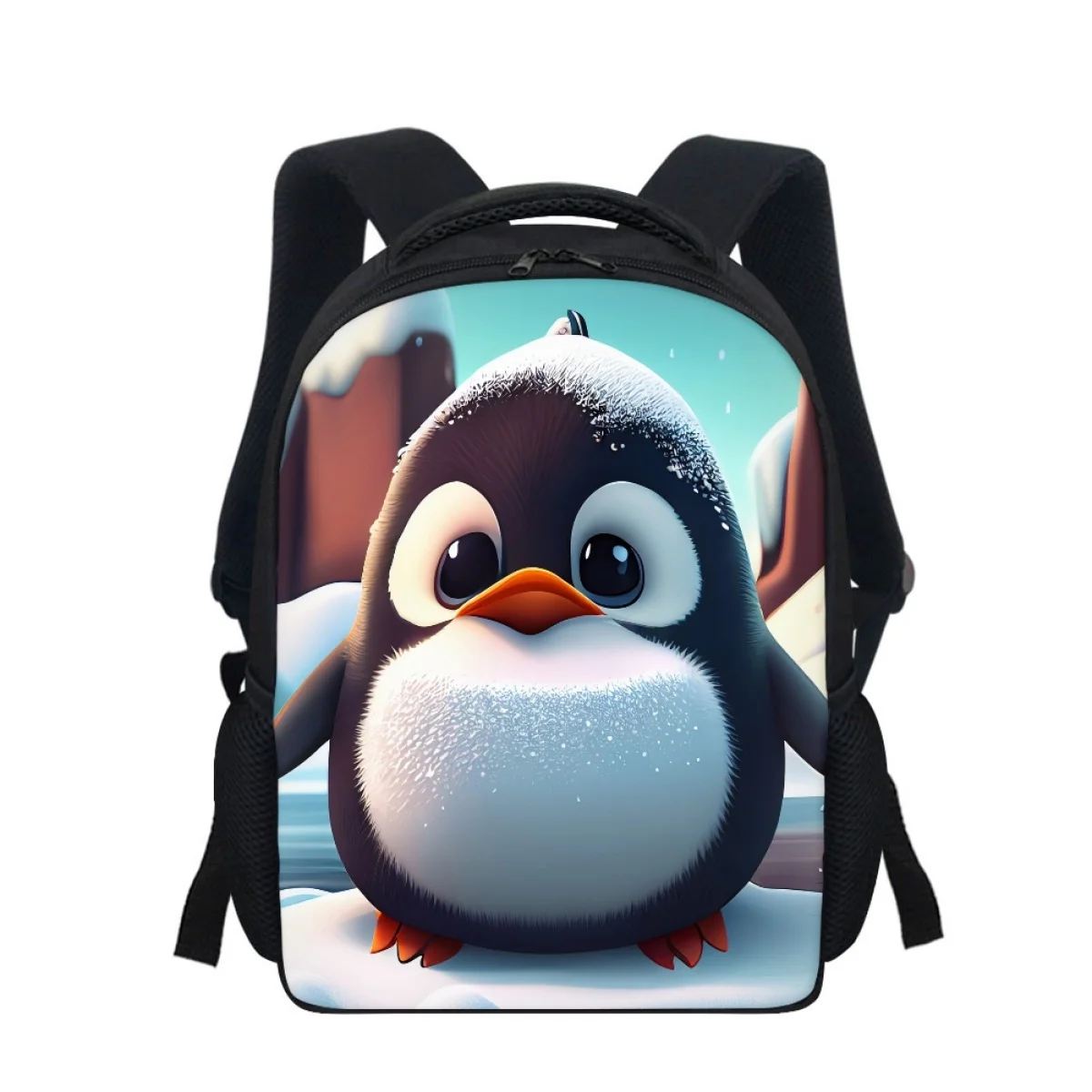 Cute Penguin 3D Print School Bags For Girl Boy Fashion Classic Student Backpack Kids Toddler Child Bookbag  Simple Mochila Bags