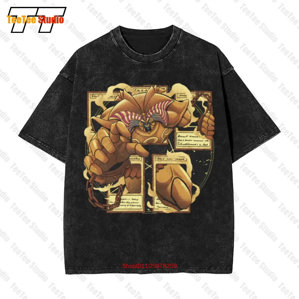 Exodia el monstruo prohibido Yugioh Yami Yugi faraón Atem Vintage camiseta de gran tamaño W6SZ
