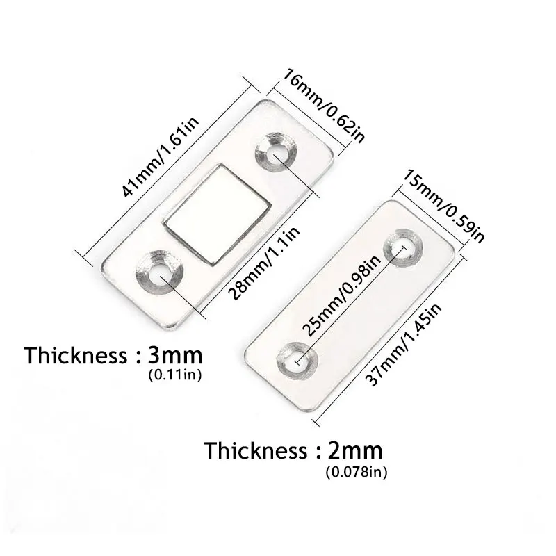 Loquets magnétiques pour armoire, butées de porte magnétiques, ferme-porte GNE avec vis pour Cisco Chi Board, quincaillerie de meubles, ensemble de