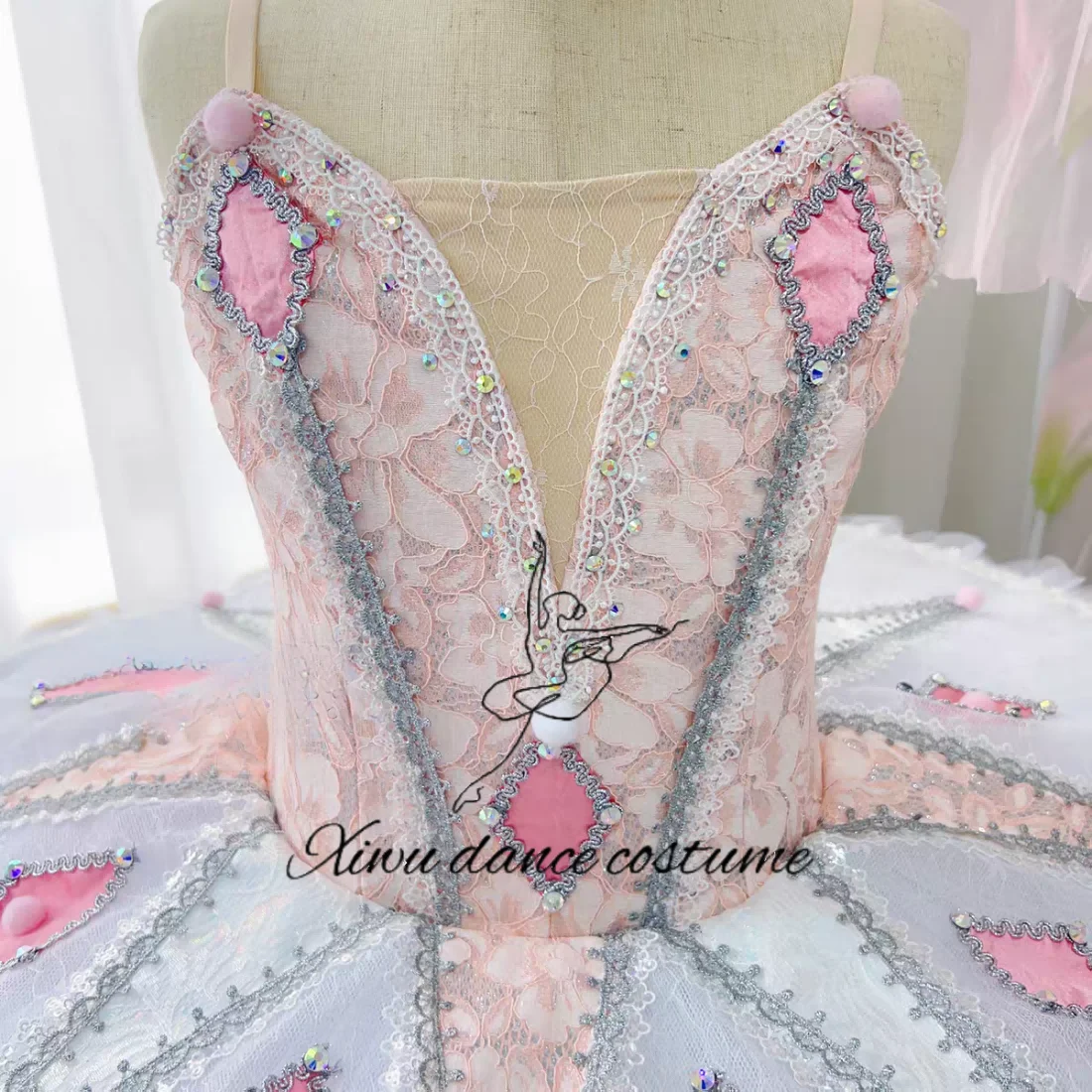 Million Clown Ballet Performance Costume Children's Ballet Dress Custom Ballet Dress Variation Tutu Skirt