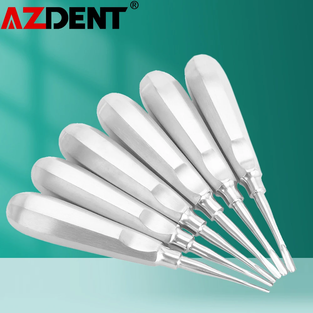 12pcs/Pack Dental Stainless Elevator Minimally Invasive Tools Loosening Root Extraction Hollow Handle