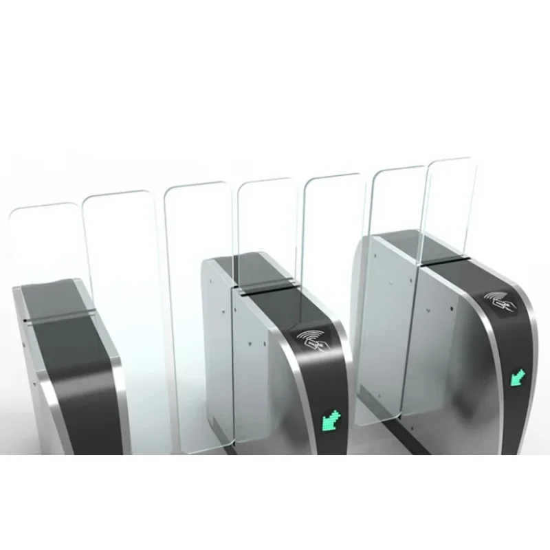 Barrera Peatonal, Control de Acceso Bidireccional, Puerta de Velocidad, Torniquete de Seguridad, Ancho de 600 mm, Acero Inoxidable 304, IP65