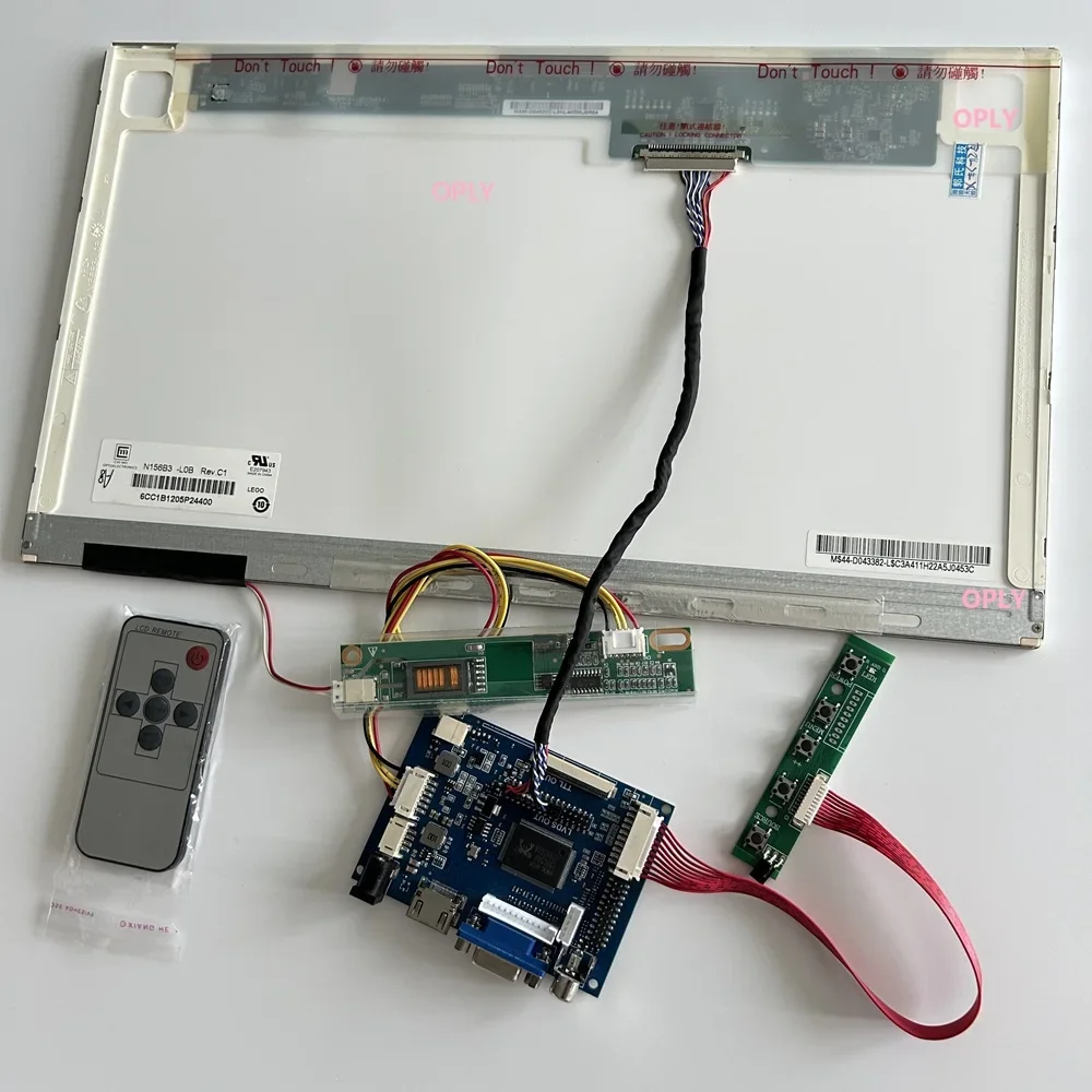 AV VGA عدة لوحة تحكم ل B154EW04 VB B154EW04 V2 B154EW04 1280 × 800 15.4 "30pin 1 CCFL لوحة ال سي دي HDMI-متوافق