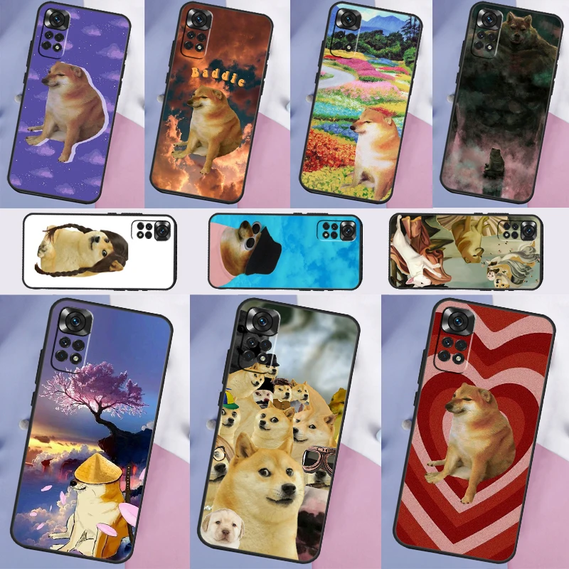 Doge Dog Cheems meme Phone Case For Xiaomi Redmi Note 11 Pro Note 10 Pro 12 8 9 Pro 9S 10S 11S 12C 9C 10C Funda