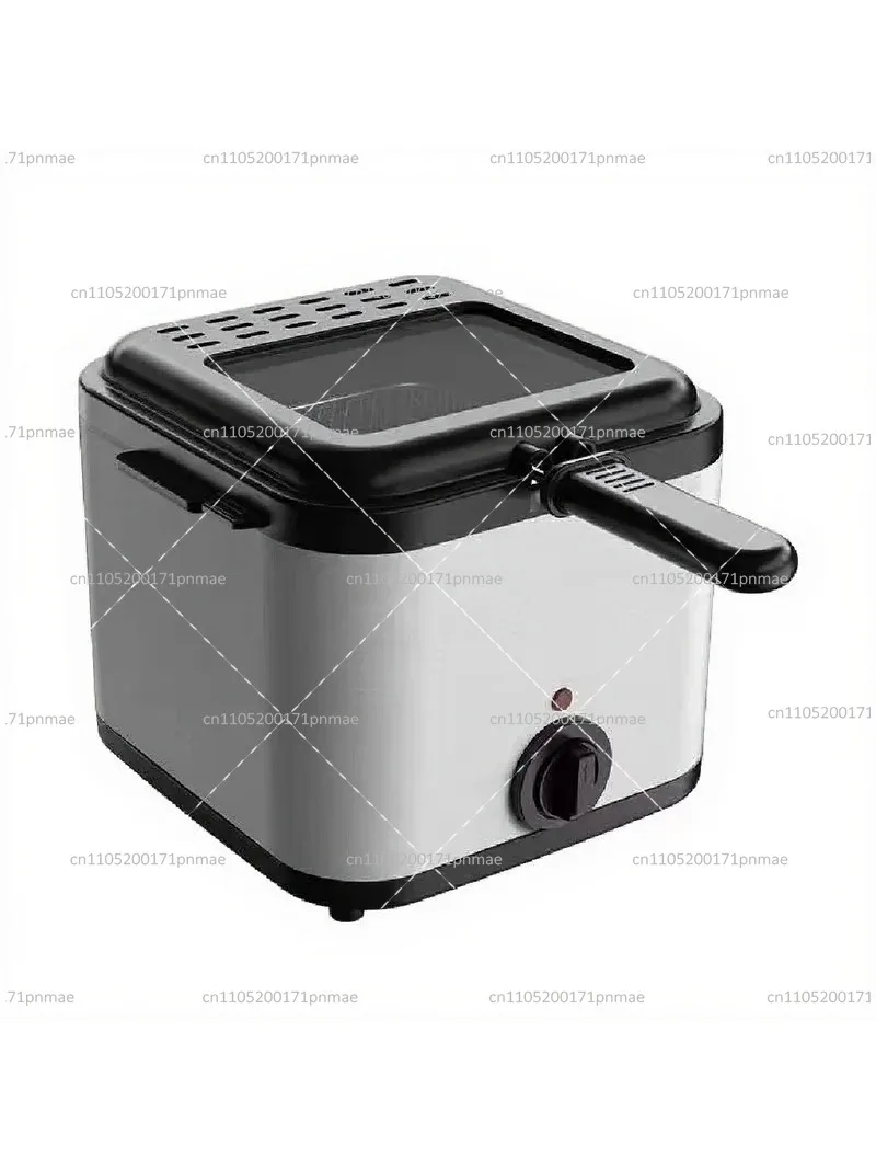 Household Large-Capacity Electric Deep Fryer for Chicken, French Fries, Snacks, Integrated Oil Basket Frying Machine