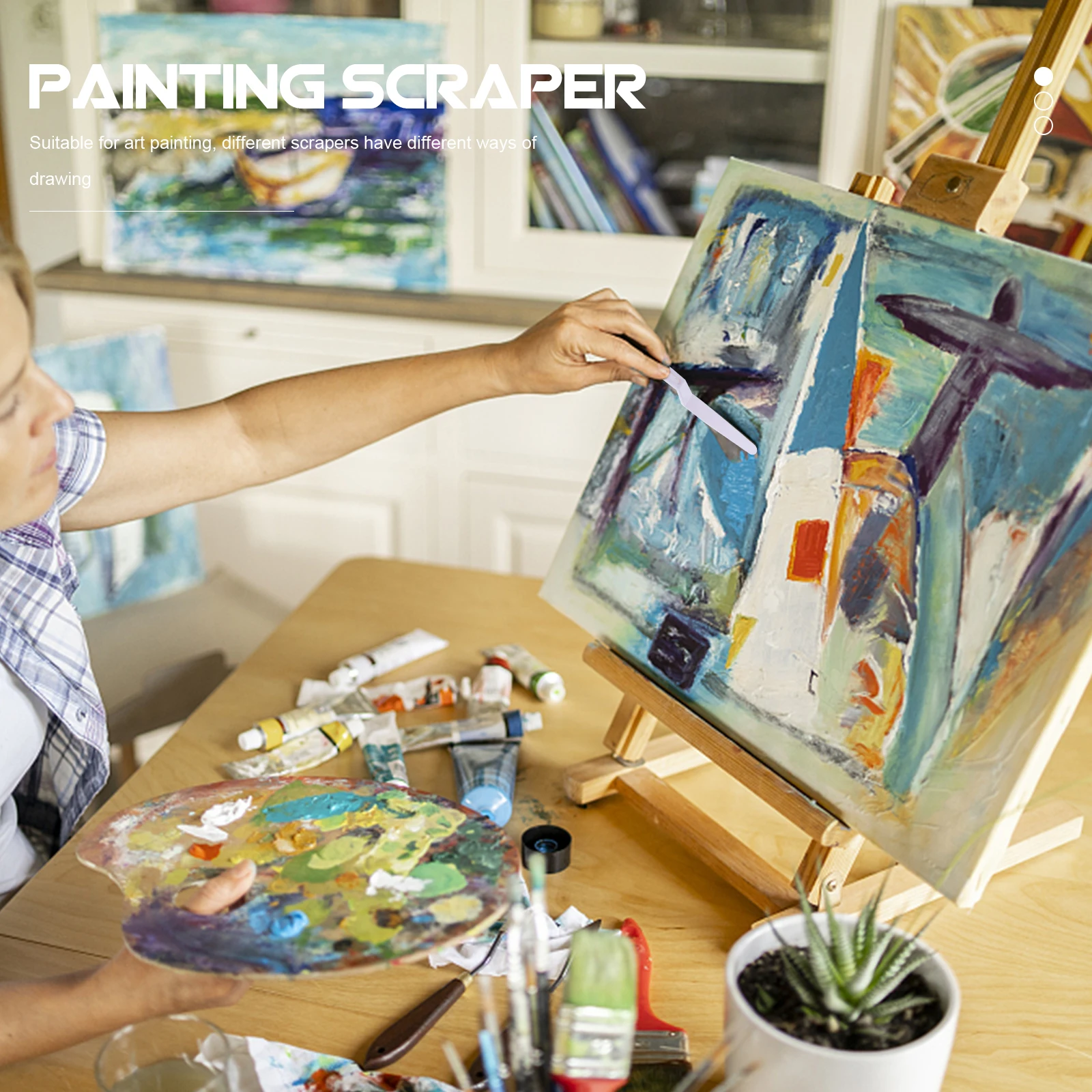 

30 Pcs Painting Scraper Oil Spatulas Supplies Tools Palette Knife for Scrapers Plastic Knives