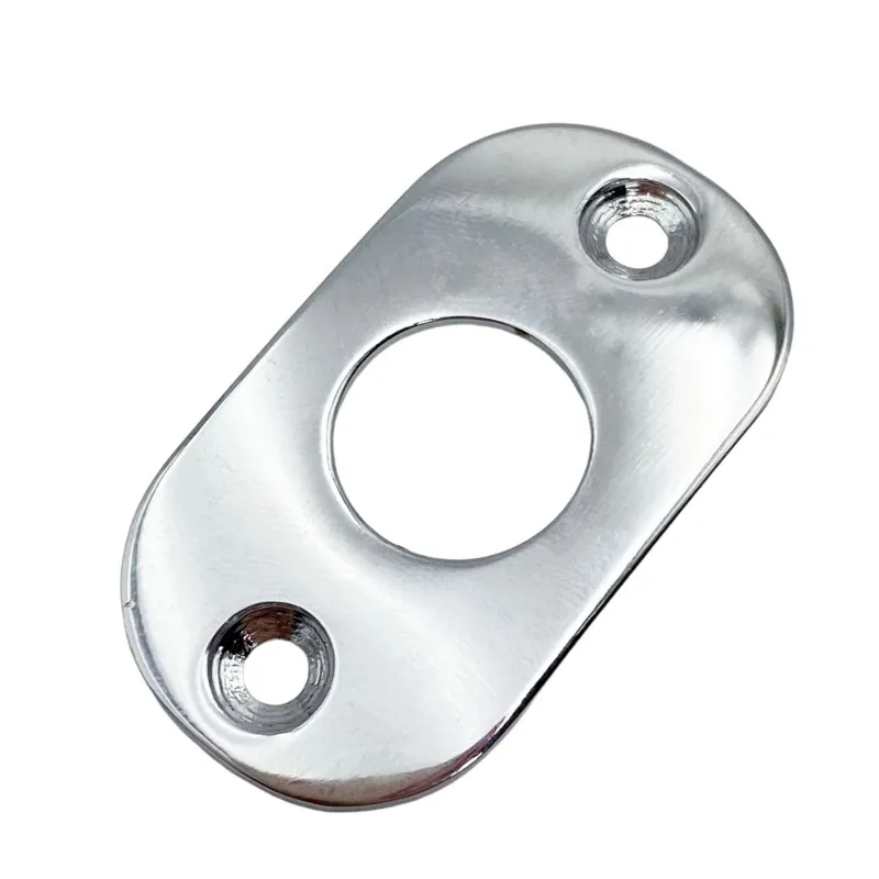 A51Q-Guitar Accessories For Electric Guitar Output Jack Socket Plate, Guitar Oval Jacks Plate
