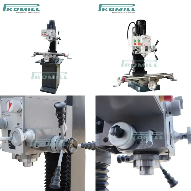 HCY Promill High-precision Bench Type Vertical Milling Drilling Machine ZX32G MT3 Spindle Manual Operation Multifunctional