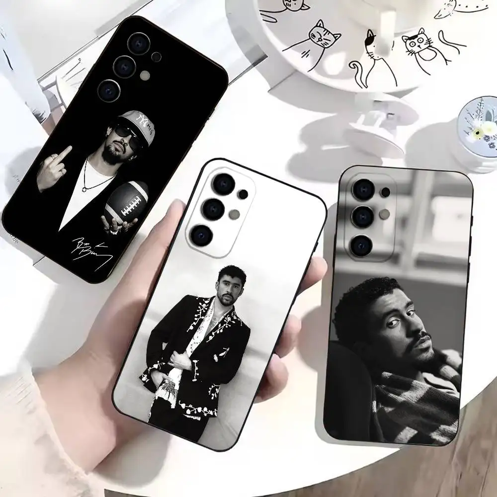 Bad Bunny Global Spanish Icon  Phone Case For Samsung Soft Black S25,S24,S22,S21,S23,S30,Ultra,S20,Plus