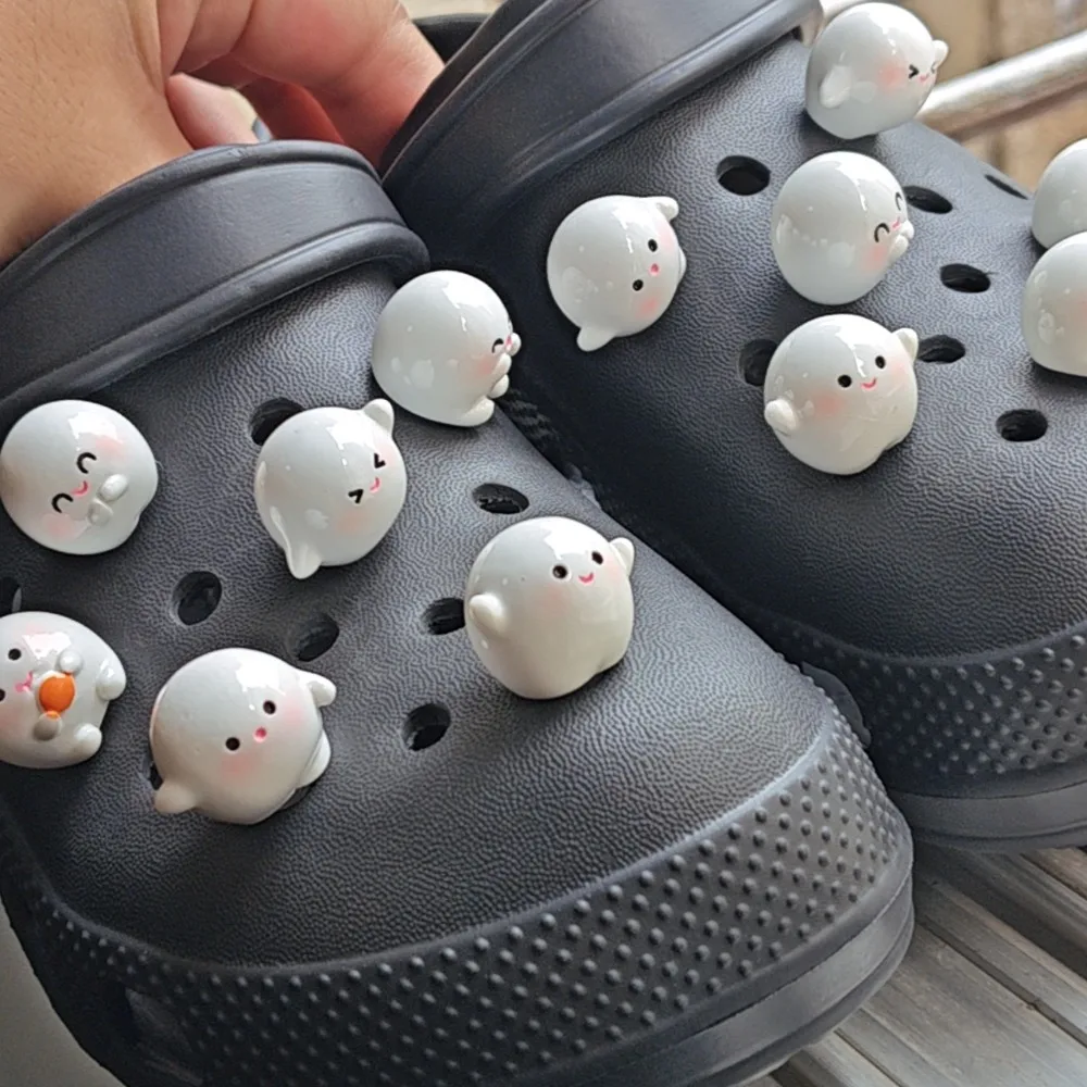 3D Cute Shoe Charms for Crocs Mini Dumpling Garden Sandals Decorations Boys Girls Clogs Pins Personalized Slipper Accessories