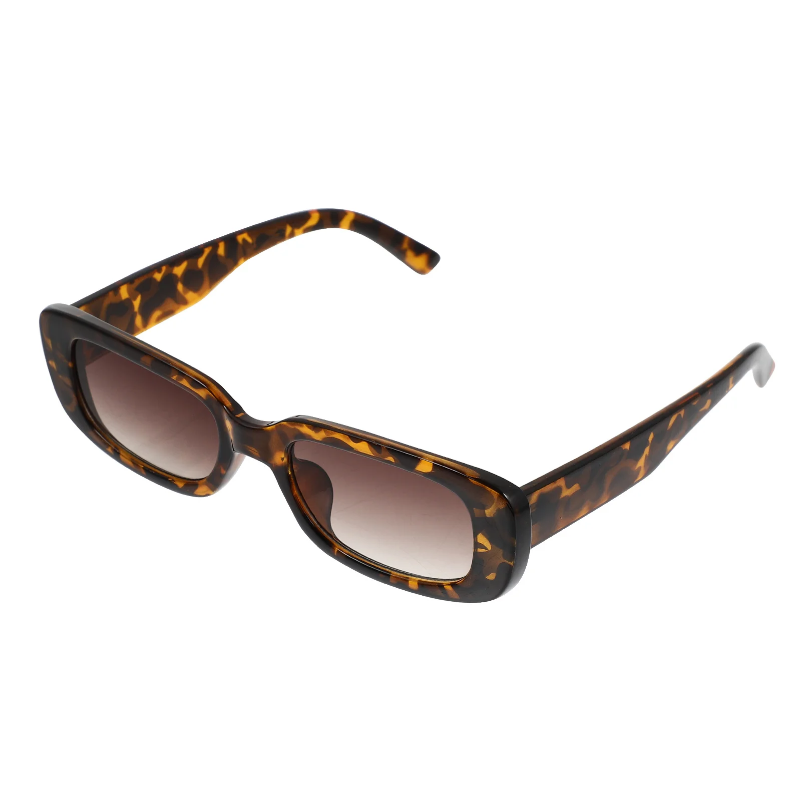 

1Pcs Leopard Print Frame Sunglasses Unique Square Design Personalized Fashion Eyewear Lightweight Unisex Sun Shades for Travel