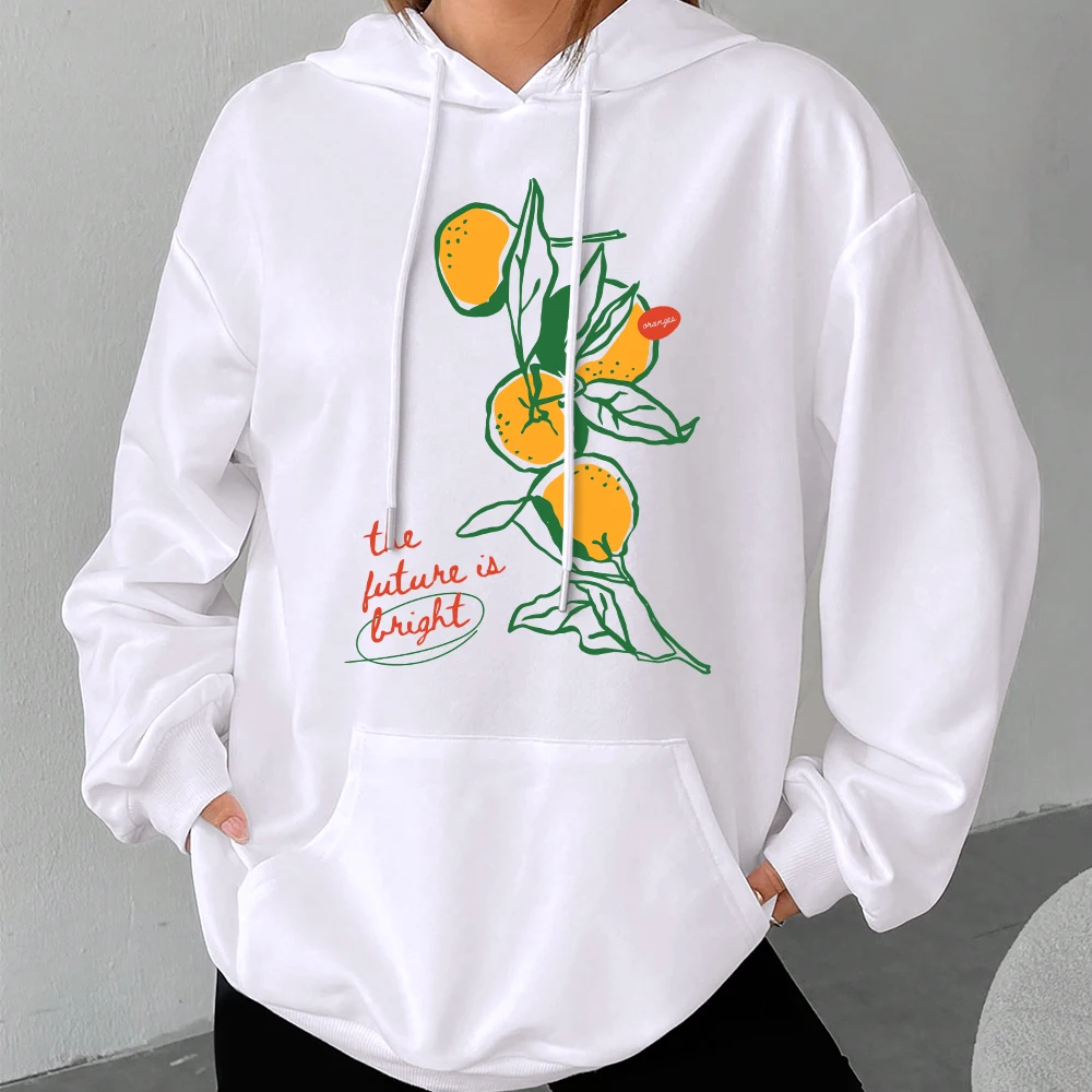 The Future is Bright Oranges Art Print Heat Transfer Stickers, DIY Iron-on Decals, Perfect for DIY T-shirts,Pillows,Bags