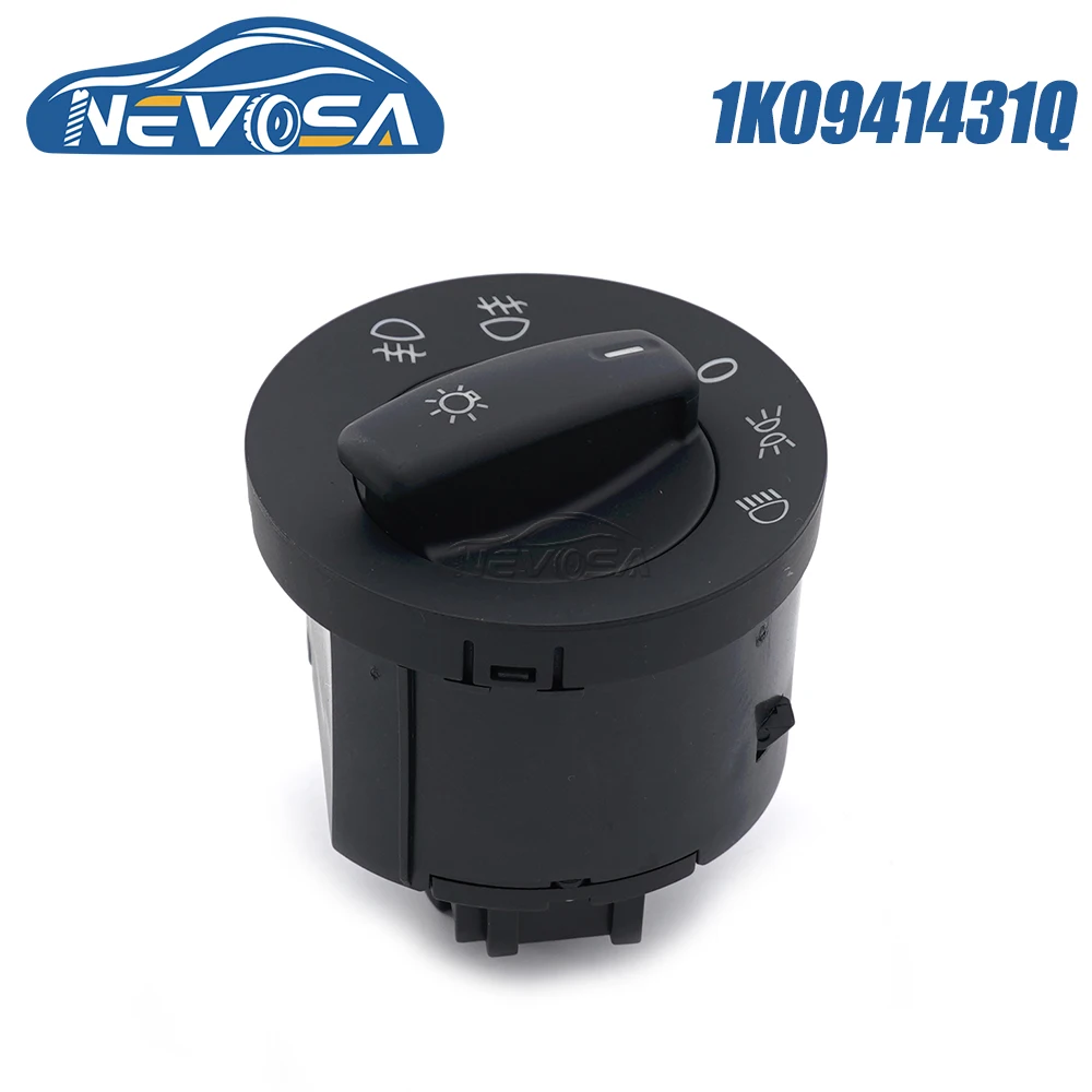 

NEVOSA 1K0941431Q For Vw Golf Mk5 Caddy Jetta Touran Sagitar For Passat Bora Headling Light Fog Lamp Switch Button 1K0 941 431Q