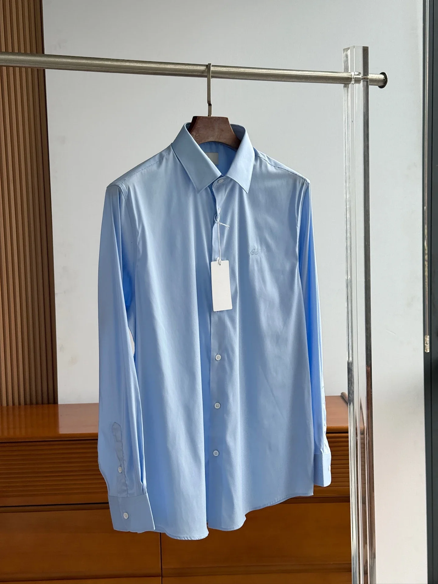 BLSK CPRT Shirt cotton men 2025 New casual fashion embroidery comfortable long sleeves straight high quality size S-XXL